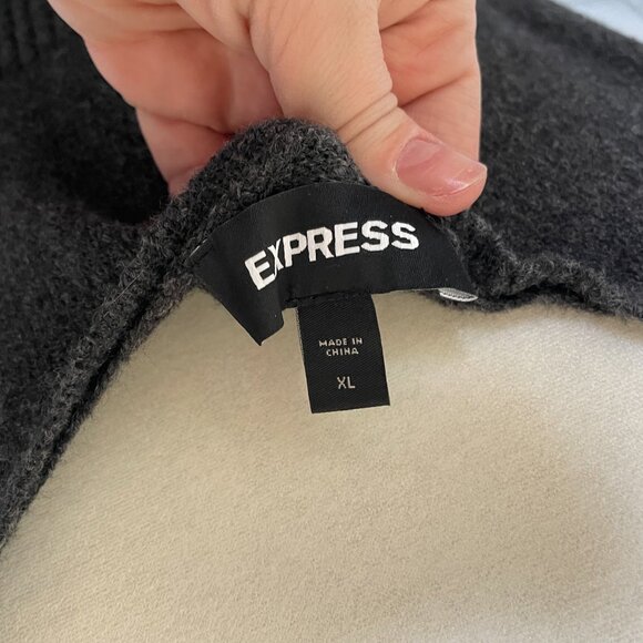 EXPRESS Ribbed Sweater Midi Dress - Picture 6 of 6